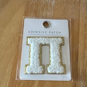 White and Gold Adhesive Patch